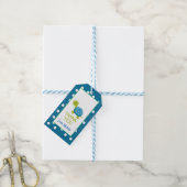 Blue Turtle Gift Label Cadeaulabel (Met Touw)