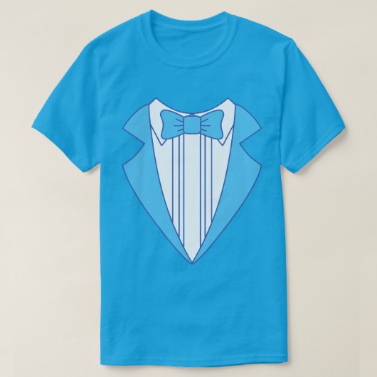Blue Tuxedo T-Shirt (Design voorkant)