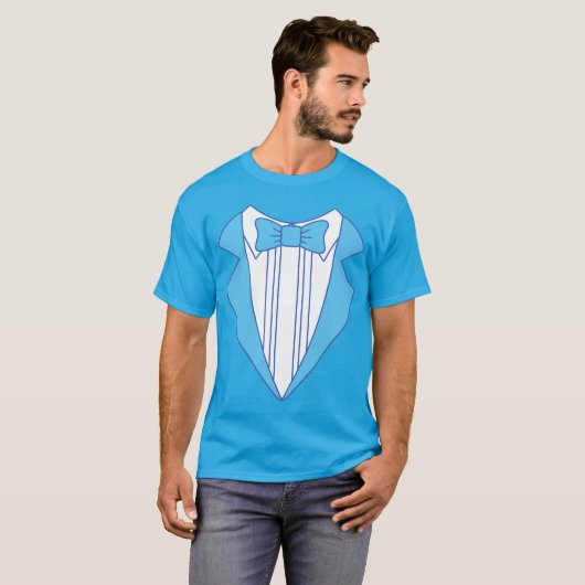 Blue Tuxedo T-Shirt (Voorkant volledig)