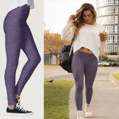 Blue Tweed Texture Afbeelding Leggings