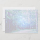 Blue Twilight Firefly Glow Fantasy Bossen Notitiekaartje (Achterkant)