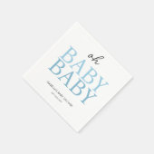 Blue Twin Baby shower Servet (Hoek)