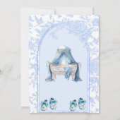 Blue Twin Boys zwangerschapsaankondiging Aankondiging (Achterkant)