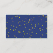 Blue Twinkle Little Star Book Request Baby shower Informatiekaartje (Achterkant)