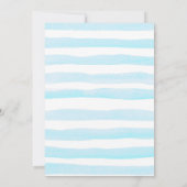 Blue Twinkle Stars BOY Baby shower-uitnodiging Kaart (Achterkant)