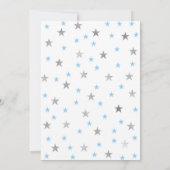 BLUE Twinkle Twinkle Little Star-Baby shower Kaart (Achterkant)