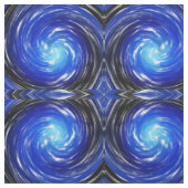 Blue Twist Abstract Art Stof (Swatch)