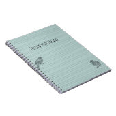 Blue Two birds following their dreams Notitieboek (Rechterzijde)