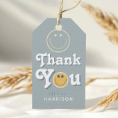 Blue Two Cool Dude Boys Smile 2nd Birthday Favor Cadeaulabel