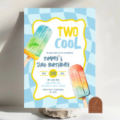 Blue Two Cool Popsicle Summer Boy Verjaardag Kaart
