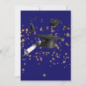 Blue Two Graduates Double Graduation Party 2025 Kaart (Achterkant)