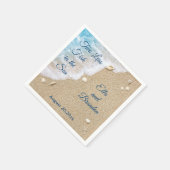 Blue Two Minder Vis in het Zee Servet (Hoek)