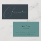 Blue Two Toned Visitekaartje (Voorkant / Achterkant)