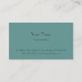 Blue Two Toned Visitekaartje (Achterkant)