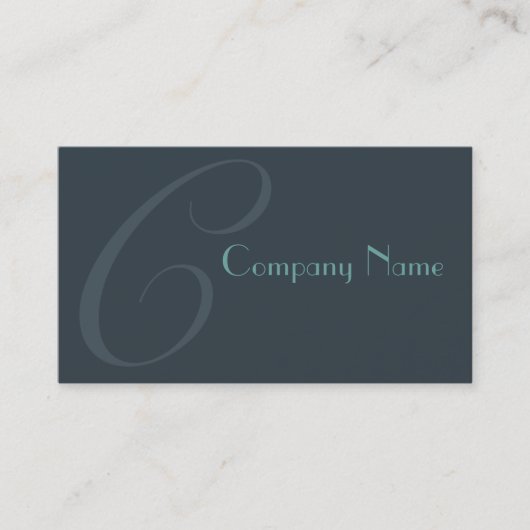 Blue Two Toned Visitekaartje (Voorkant)