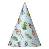 Blue Two Wild 2nd Birthday Oerwoud Feesthoedjes (Links)