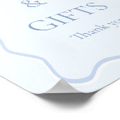 Blue Tying The Knot Vrijgezellenfeest Kaarten & Ge Poster (Hoek)