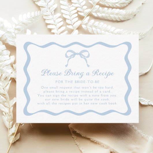 Blue Tying the Knot Vrijgezellenfeest Recept Aanvr Informatiekaartje