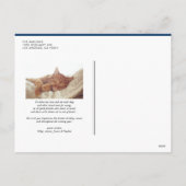 Blue Typography Snowflakes Merry Kerstfoto Feestdagenkaart (Achterkant)