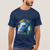 Blue UC Davis Cow T-shirt (Voorkant)
