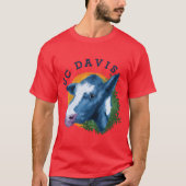 Blue UC Davis Koe T-shirt (Voorkant)