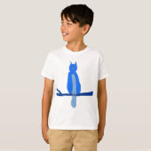 Blue Uil kleding T-shirt (Voorkant volledig)