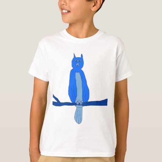 Blue Uil kleding T-shirt (Voorkant)
