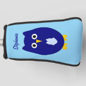 Blue Uil Ontwerp Golfheadcover (Voorkant)