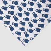 Blue Uils verjaardagsfeestje Tissuepapier (Detail)
