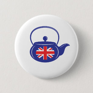 Blue UK Teapot Button