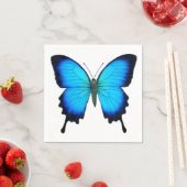 Blue Ulysses Butterfly Napkins Servetten (Insitu)