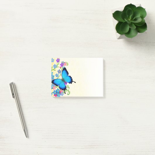 Blue Ulysses Butterfly Post-it Notes (Kantoor)