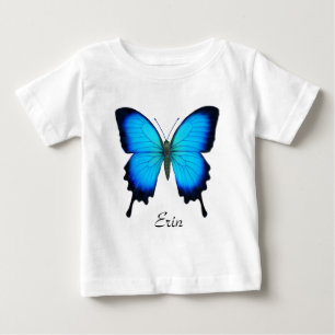 Blue Ulysses Swallowtail Butterfly Baby Shirt