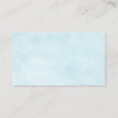 Blue Umbrella Diaper Raffle Enclosure Card Informatiekaartje (Achterkant)