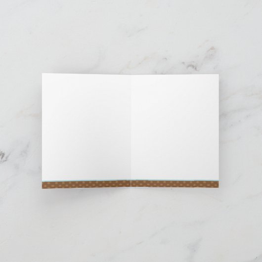 Blue Umbrella Note-Kaart Bedankkaart (Binnen)