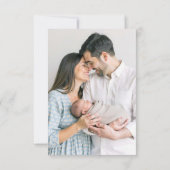 Blue Umbrella Sprinkle Baby shower Dank u kaart (Achterkant)