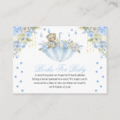 Blue Umbrella Teddy Bear Books for Baby Informatiekaartje (Voorkant)