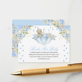 Blue Umbrella Teddy Bear Books for Baby Informatiekaartje