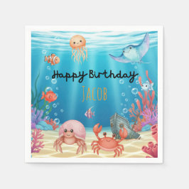 Blue Under the Sea birthday Servet
