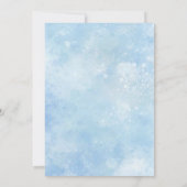 Blue Under the Zee Boy Verjaardagsuitnodiging Kaart (Achterkant)