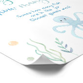 Blue Under the Zee Verjaardagsraad Hoeveel spel Poster (Hoek)