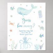 Blue Under the Zee Verjaardagsraad Hoeveel spel Poster (Voorkant)