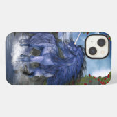 Blue Unicorn 2 iPhone Hoesje (Achterkant horizontaal)