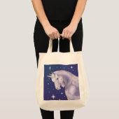 Blue Unicorn canvas tas (Voorkant (product))