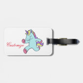Blue Unicorn die Thunder_Cove runt Bagagelabel (Achterkant horizontaal)
