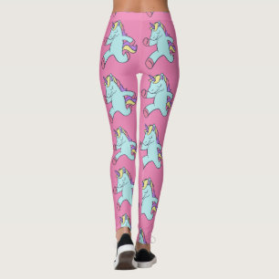 Blue Unicorn die Thunder_Cove runt Leggings