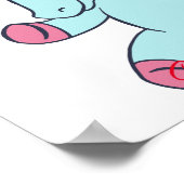 Blue Unicorn die Thunder_Cove runt Poster (Hoek)