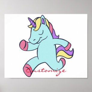 Blue Unicorn die Thunder_Cove runt Poster