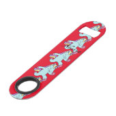 Blue Unicorn die Thunder_Cove runt Speed Flessenopener (Achterkant Gekanteld)