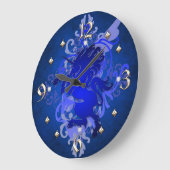 Blue Unicorn Fantasy Clock Grote Klok (Hoek)
